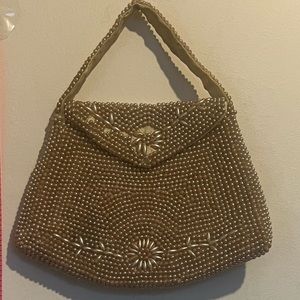 Vintage Japanese Pearl Beaded Purse